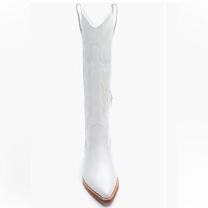 Billini White Heeled Western Boots